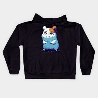 Crying Sad Hamster Kids Hoodie